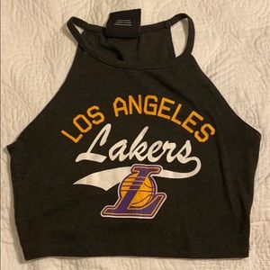 lakers crop top